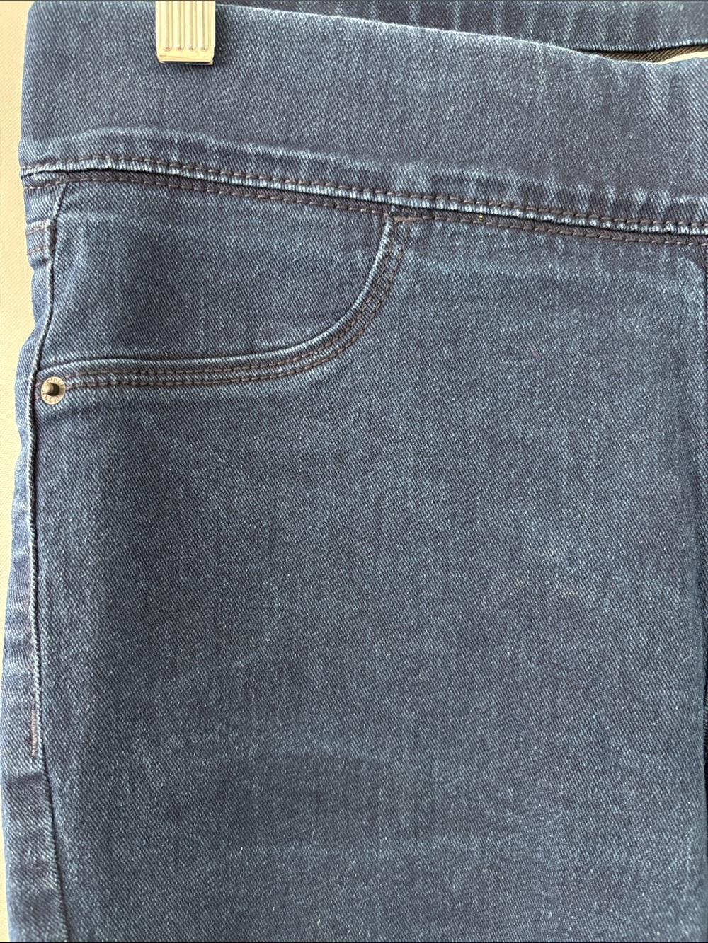 Old Navy Super Skinny Mid-Rise Jeggings Women’s Size 8 Dark Wash Pull-On - Picture 4 of 9